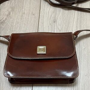 Paco Bolbos Brown Leather small stylish Crossbody Bag made in Spain